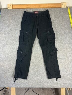Vintage Y2K Matchstick black cargo pants size M